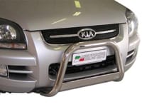 Nerezový přední ochranný rám Kia Sportage II, 63mm -- rok výroby 2004-2008 Nerezový přední ochranný rám Kia Sportage II, 63mm -- rok výroby 2004-2008
