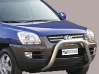 Nerezový přední ochranný rám Kia Sportage II, 76mm -- rok výroby 2004-2008 Nerezový přední ochranný rám Kia Sportage II, 76mm -- rok výroby 2004-2008