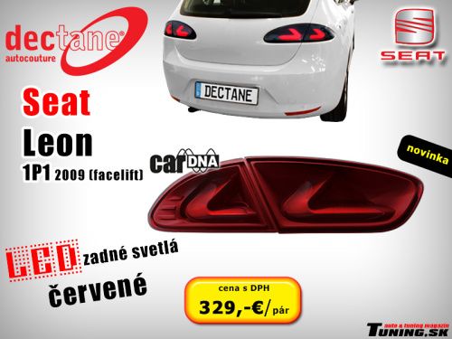 zdru�en� zadn� led obrysov� svetl� cardna seat leon 1P �ierne ��re dectane