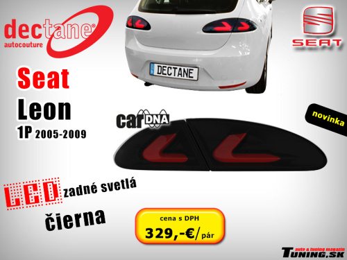 zdru�en� zadn� led obrysov� svetl� cardna seat leon 1P �ierne ��re dectane