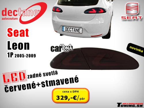 zdru�en� zadn� led obrysov� svetl� cardna seat leon 1P �ierne ��re dectane