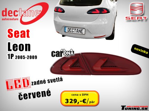 zdru�en� zadn� led obrysov� svetl� cardna seat leon 1P �ierne ��re dectane