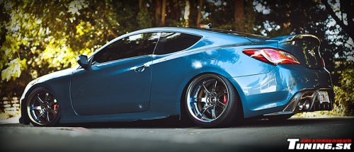 hyundai genesis coup� kup� low stance style neo chromov� disky tuning jonjon florida usa