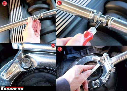 bmw m3 e36 mont� rozpery predn�ch tlmi�ov exteri�r tuning garage