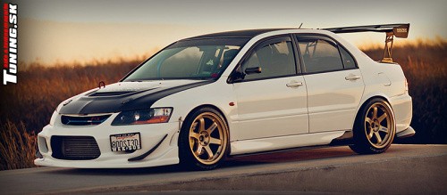 mitsubishi lancer evolution ix carbon �portov� diely stance style tuning algier kalifornia usa
