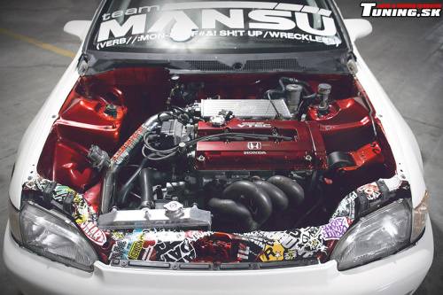 tuning girl honda civic turbo stance jdm