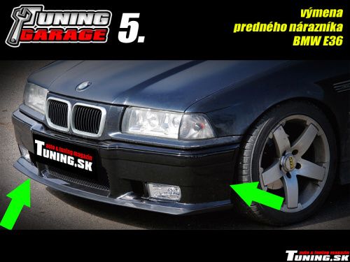 bmw e36 tuning naraznik predny spojler