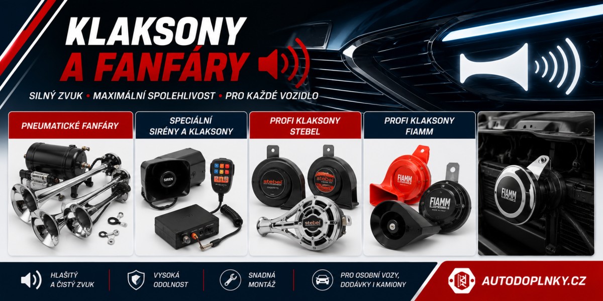 Klaksony, sir�ny a pneumatick� fanf�ry