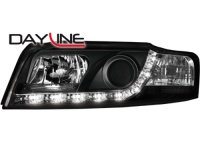 DAYLINE přední světla AUDI A4 8E 01-04 černé DAYLINE přední světla AUDI A4 8E 01-04 černé