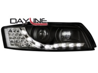 DAYLINE přední světla AUDI A4 8E 01-04 černé DAYLINE přední světla AUDI A4 8E 01-04 černé