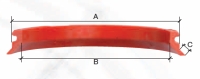 Vymezovací kroužek pro ALU kola - rozměr A:60,1mm, rozměr B:59,1mm, rozměr C:6mm, materiál plast