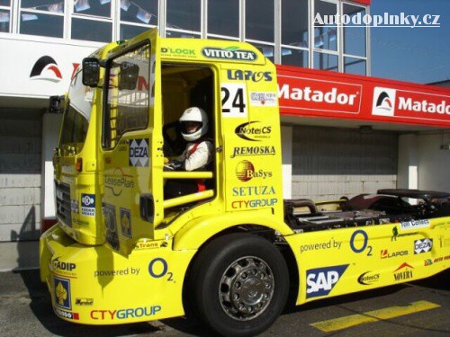 Michal Dolák s truckem MAN TGA 410 A