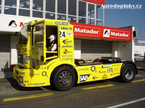 Michal Dolák s truckem MAN TGA 410 A